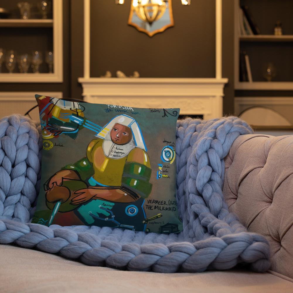 The Cosmic Man - Lebo 101 Series - Lebo Premium Throw Pillow